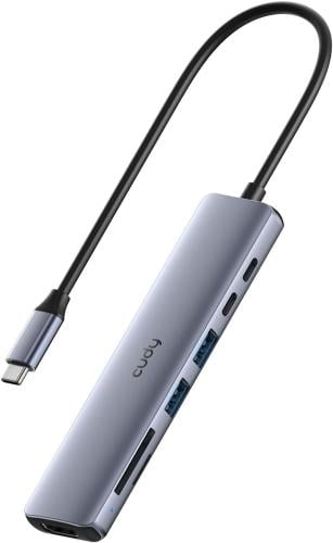 Cudy USB C HUB 7-in-1 Multiport Adapter with 4K HD...