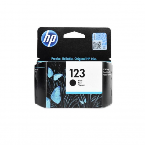 اتش بي HP ‎‎123 حبر طابعة أسود ، موديل : F6V17AE