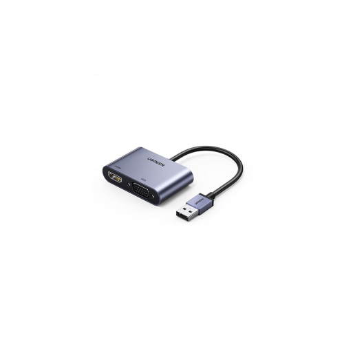 يوجرين محول USB 3.0 إلى HDMI + VGA، موديل : CM449/...
