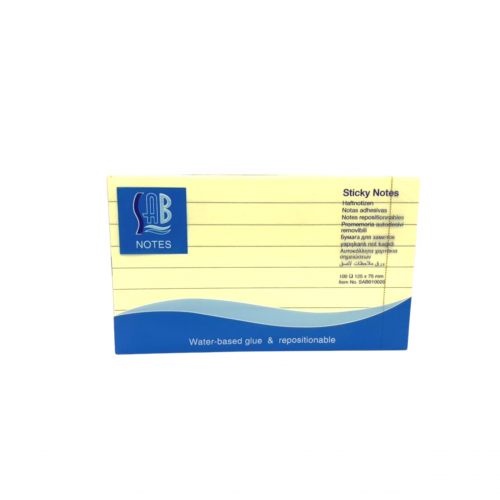 ساب ورق ملاحظات لاصق مسطر ، موديل : SAB010020