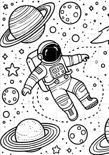 دفتر تلوين الفضاء