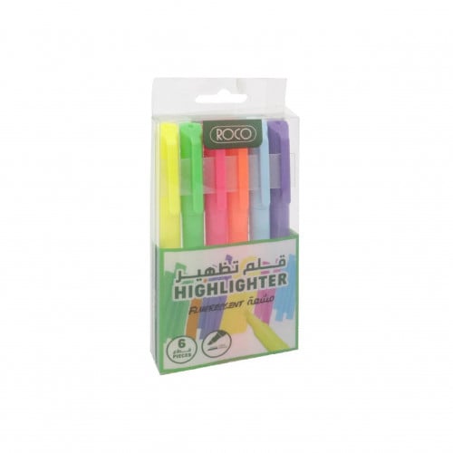 روكو طقم أقلام تظهير مشعة ، موديل : RQ-290515ST6