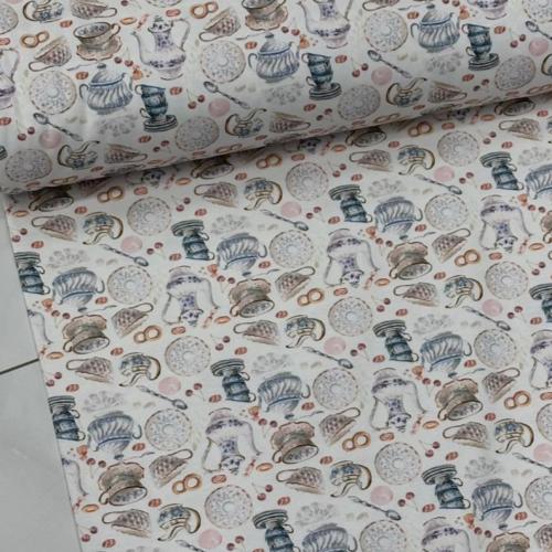 قماش كتان تركي عرض 180 سم ديجيتال