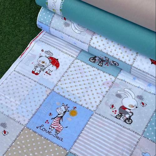 قماش قطن تركي عرض 240 سم للمتر