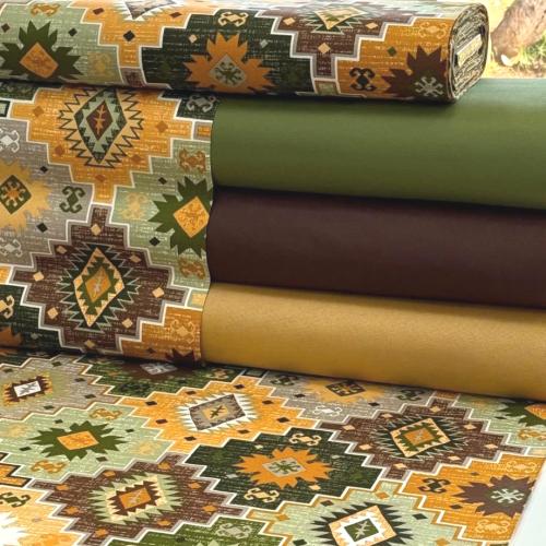 قماش كتان تركي عرض 180 سم ديجيتال