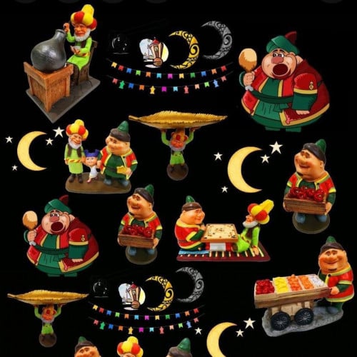 قماش ديجيتل رسومات رمضانيه