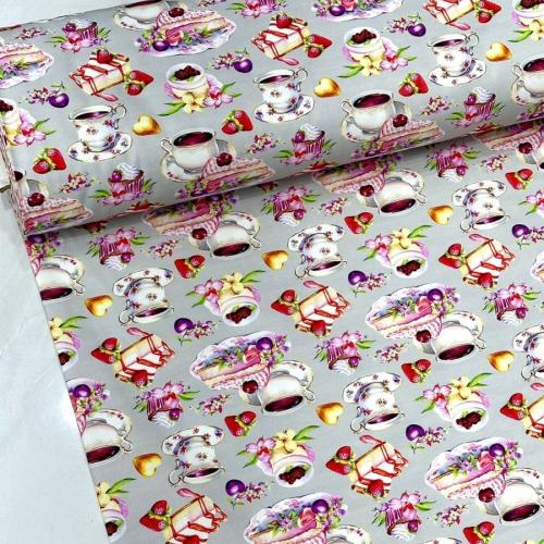 قماش كتان تركي عرض 180 سم ديجيتال