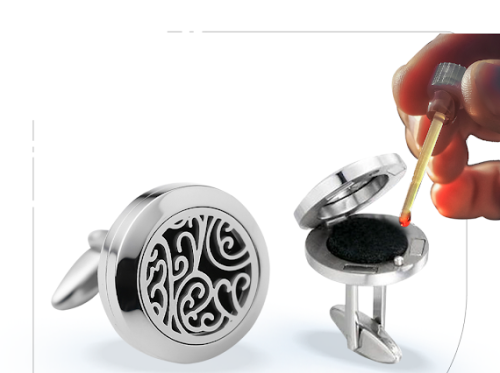 كبك دهن العود و العطور فضي زخارف