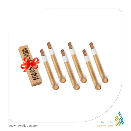 عرض أعواد كمبودي ( 6 حبات 180 عود + مبخرة هدية )