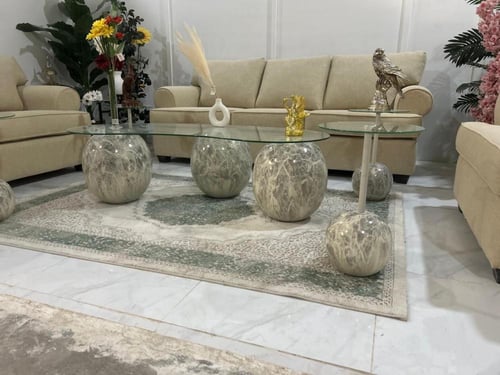 طقم طاولات رخام صناعي