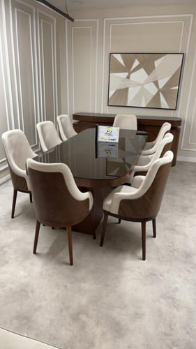 طقم طاولة طعام + مدخل بوفيه