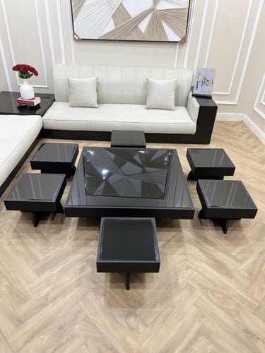 طقم طاولات ارضي مربع 90 * 90