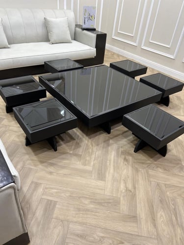 طقم طاولات ارضي مربع 90 * 90