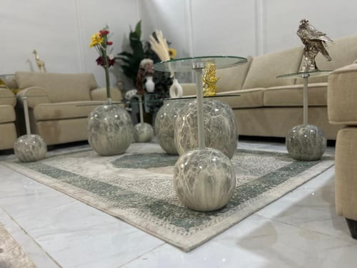 طقم طاولات رخام صناعي