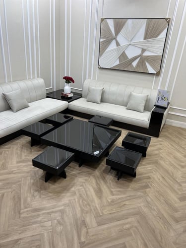 طقم طاولات ارضي مربع 90 * 90