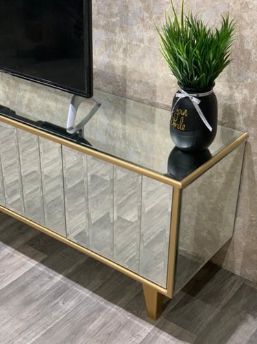 طاولة بلازما لون ذهبي