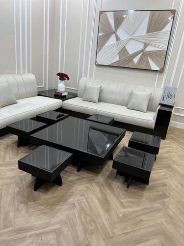 طقم طاولات ارضي مربع 90 * 90