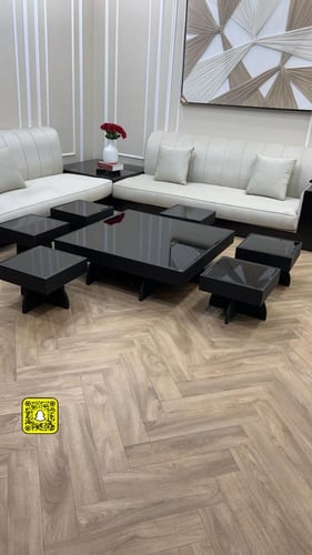 طقم طاولات ارضي مربع 90 * 90