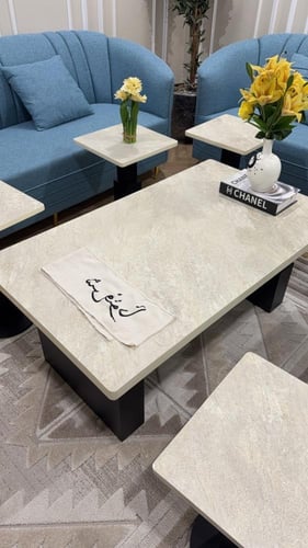 طقم طاولات ضيافة بديل الحجر