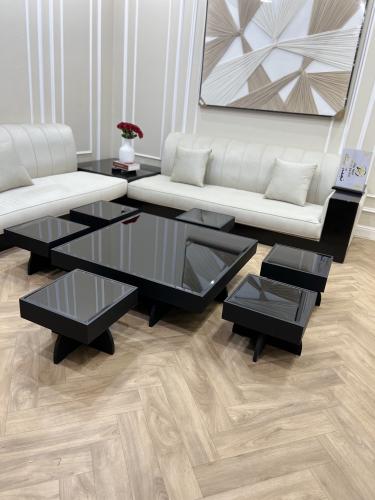 طقم طاولات ارضي مربع 90 * 90