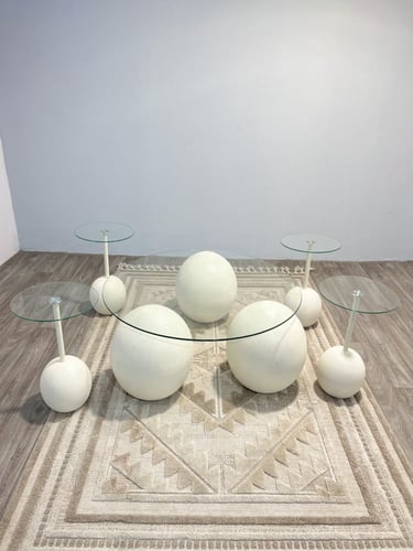 طقم طاولة مع 4 حبات خدمة