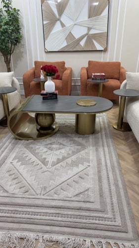 طقم طاولات ضيافة رخام صناعي