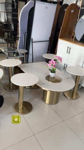 طقم طاولات ضيافة رخام صناعي