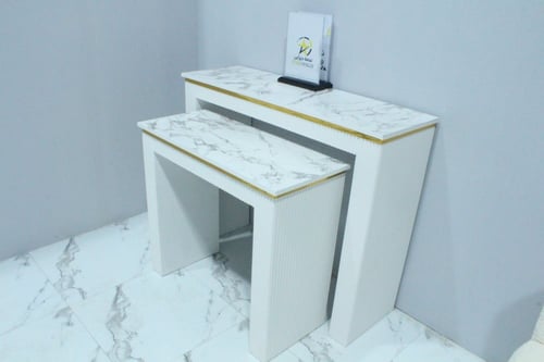 طقم مدخل حبتين ابيض