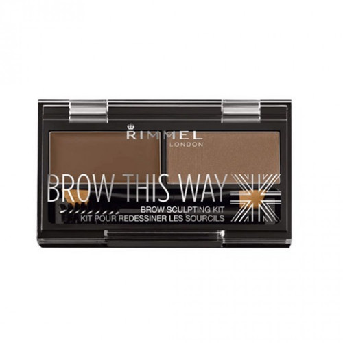 طقم بودرة الحواجب برو ذيس واي من ريميل لندن - بني