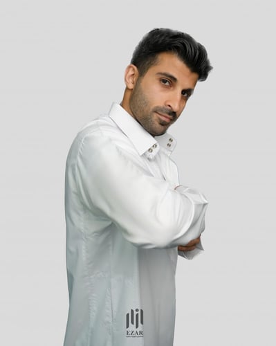 ثوب سعودي سحاب كم عادي