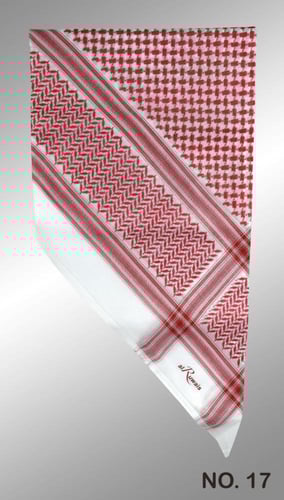 شماغ الرويس انجليزي احمر No.17