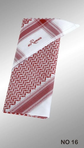 شماغ الرويس انجليزي احمر No.16