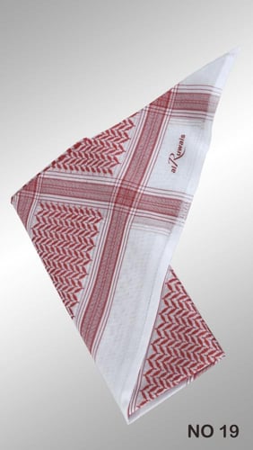 شماغ الرويس انجليزي احمر No.19