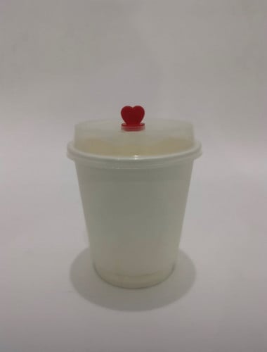 اكواب ورقية 10 اونص دبل ابيض مع الغطاء (1000حبه)