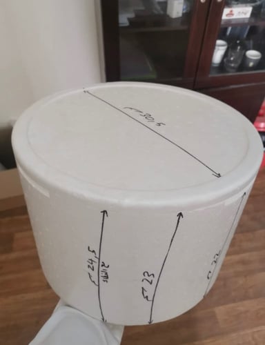 بوكس فلين دائري حجم كبير (الشدة 8 حبات)