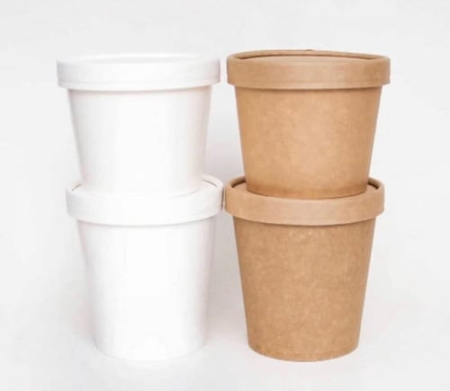 علب ورقيه نودلز ابيض 12 اونص ( 500 حبه)