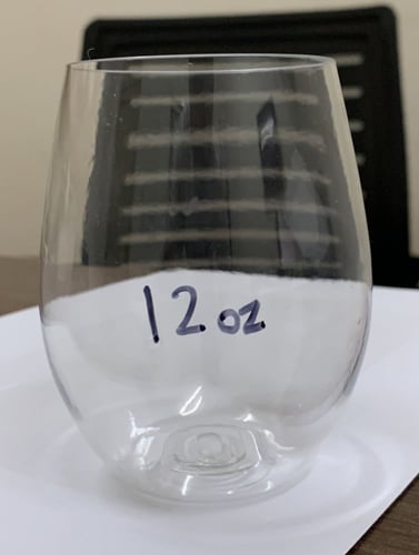 كاسات بلاستيك مقوى اكريليك 12 اونص (200 حبه)