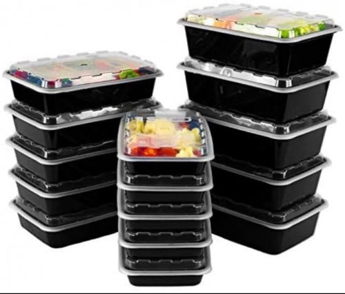 علب مايكرويف مستطيل مقاس 28 (150حبه)
