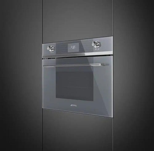 فرن ميكروويف سميج 60-سم مدمج بلت-ان مع شواية 40 لت...