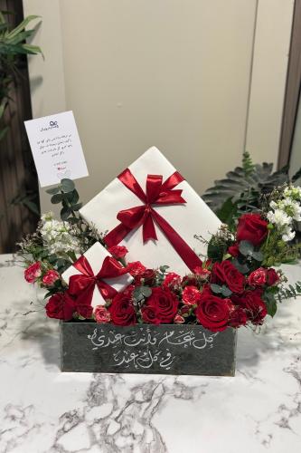 تنسيق الهدية على اكريلك