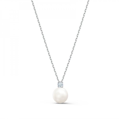 عقد سواروفسكي Treasure لؤلؤ بكريستالة مطلي بالرودي...