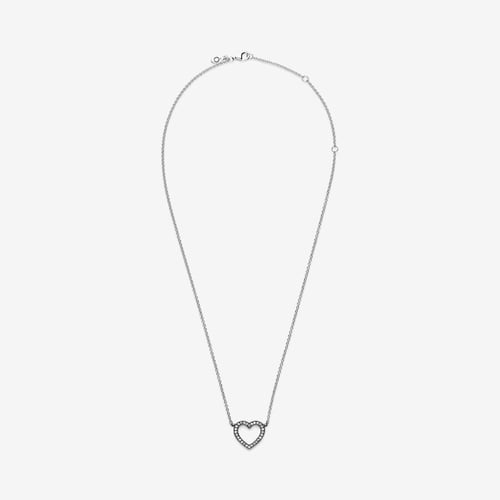 عقد براق مزين بقلب مفتوح