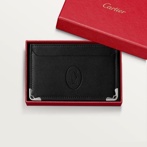 محفظة بطاقات كارتير Cartier اسود