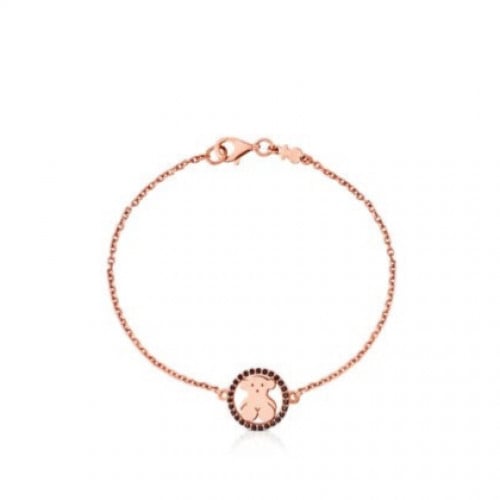 توس - سوار Camille من فيرميل الفضة الزهري مع الإسب...