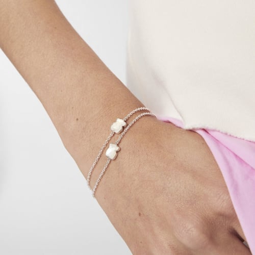 توس - سوار TOUS Color الفضي مرصع بعرق اللؤلؤ