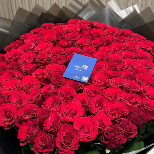 باقة جوري فاخرة 🌹- 100 وردة