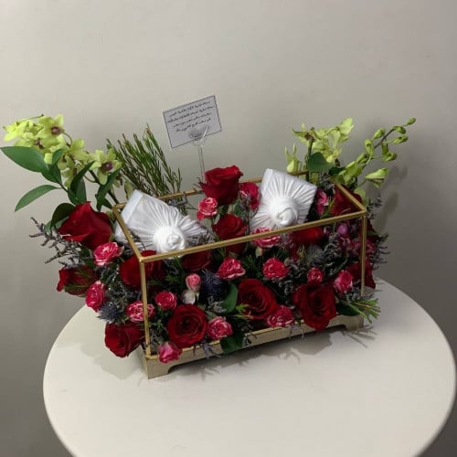 تنسيق الهدية على ستاند