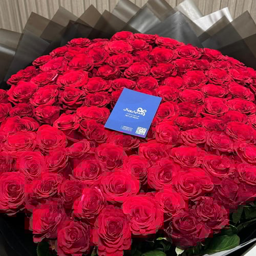 باقة جوري احمر جامبو