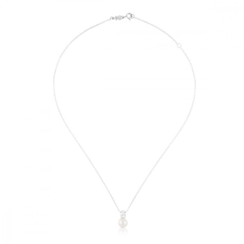 توس - قلادة TOUS Sweet Dolls الفضية المزينة باللآل...