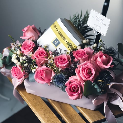 شوكلاتة باتشي مع ورد